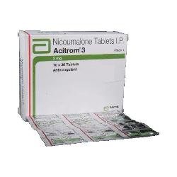 Acitrom 3mg Strip of 10 Tablets